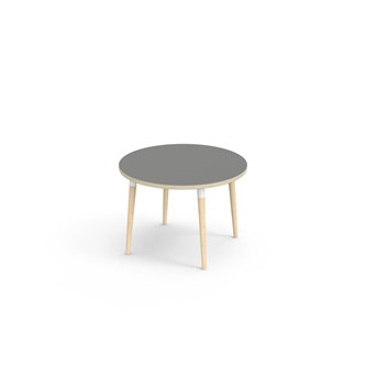Bord My laminat Ø 90 cm hvit mansjett