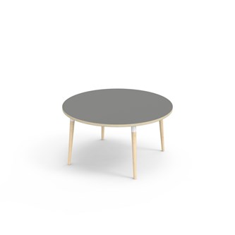 Bord My laminat Ø 120 cm hvit mansjett