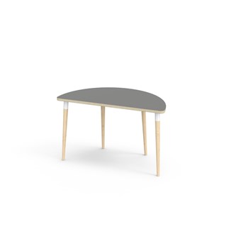 Bord My FSC HT halvrundt 120x60 cm hvit mansjett