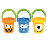 Morsomme bøtter med hull 3 stk