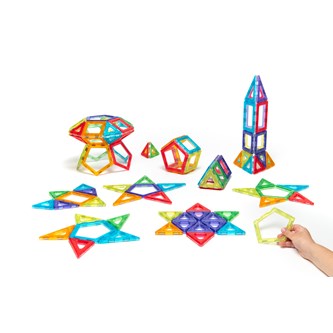 Polydron utforskersett transparent 100 deler