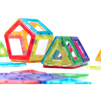 Polydron utforskersett transparent 100 deler