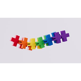 PLUS-PLUS Hexel regnbue