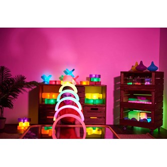 Lysende regnbue 7 deler