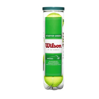 Wilson Tennisball starter grønn 4 stk