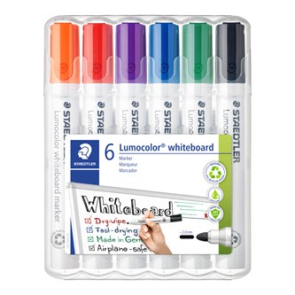 Whiteboardtusj Staedtler Lumocolor 6 stk