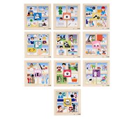 Puslespill yrker 10 stk