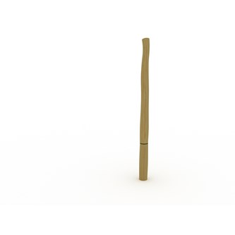 Lekolar robiniastolpe til solseil med bakkemarkering Ø10-14cm