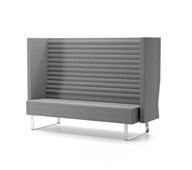 Sofa Mr Box Highback 3-seter sølv