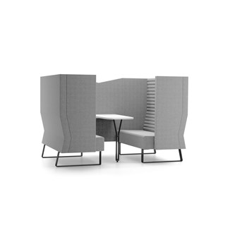 Mr Box Meeting Point Highback 2-seter svart