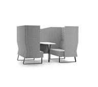 Mr Box Meeting Point Highback 2-seter svart