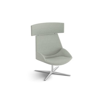 Lenestol Size lavt kryss polert alu