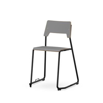 Stol Como FSC meie med kobling sh 45 cm medium sete svart