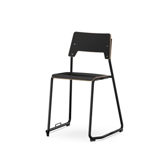 Stol Como FSC meie med kobling sh 45 cm medium sete svart