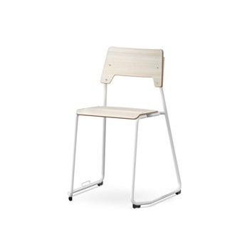 Stol Como FSC meie med kobling sh 45 cm medium sete hvit