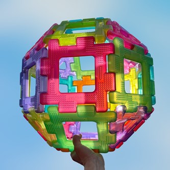Polydron Giant Transparent 60 deler
