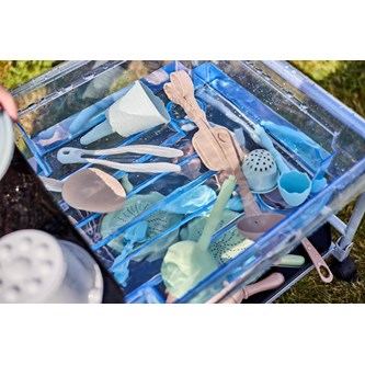 Utforskersett sand og vann