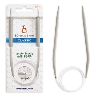 Rundpinne str 6 80 cm