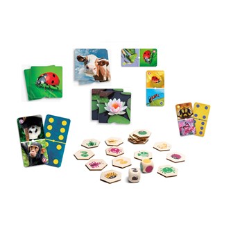 Spillpakke dyr & natur 4 stk