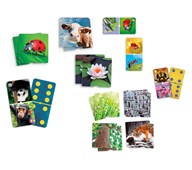 Spillpakke dyr & natur 4 stk
