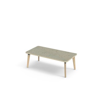 Bord Grow linoleum 120x60 cm svart mansjett