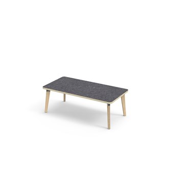 Bord Grow linoleum 120x60 cm svart mansjett