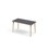 Bord Grow linoleum 120x60 cm svart mansjett