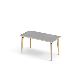 Bord Grow linoleum 120x60 cm svart mansjett
