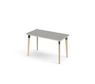 Bord Grow linoleum 120x60 cm svart mansjett