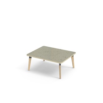 Bord Grow linoleum 100x80 cm svart mansjett