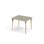 Bord Grow linoleum 100x80 cm svart mansjett