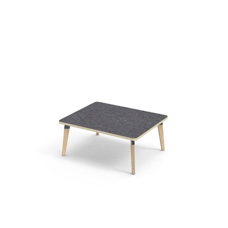 Bord Grow linoleum 100x80 cm svart mansjett