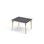 Bord Grow linoleum 100x80 cm svart mansjett
