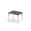 Bord Grow linoleum 100x80 cm svart mansjett