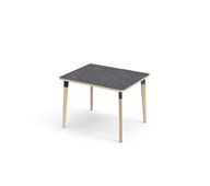 Bord Grow linoleum 100x80 cm svart mansjett