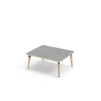 Bord Grow linoleum 100x80 cm svart mansjett