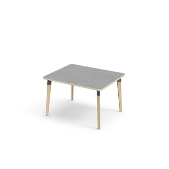 Bord Grow linoleum 100x80 cm svart mansjett