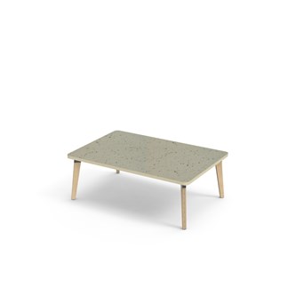 Bord Grow linoleum 120x80 cm svart mansjett