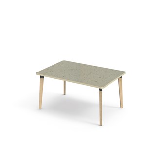 Bord Grow linoleum 120x80 cm svart mansjett