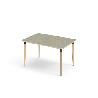 Bord Grow linoleum 120x80 cm svart mansjett