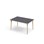 Bord Grow linoleum 120x80 cm svart mansjett