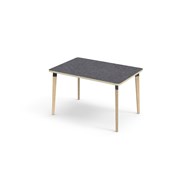 Bord Grow linoleum 120x80 cm svart mansjett