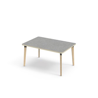 Bord Grow linoleum 120x80 cm svart mansjett
