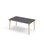 Bord Grow linoleum 140x80 cm svart mansjett