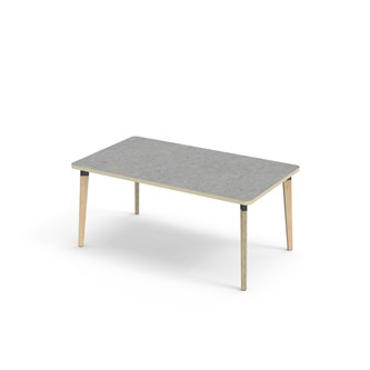 Bord Grow linoleum 140x80 cm svart mansjett