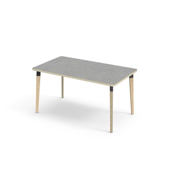 Bord Grow linoleum 140x80 cm svart mansjett