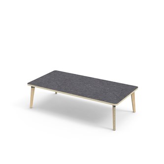 Bord Grow linoleum 160x80 cm svart mansjett