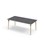 Bord Grow linoleum 160x80 cm svart mansjett