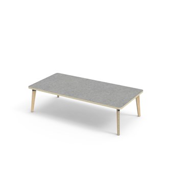 Bord Grow linoleum 160x80 cm svart mansjett
