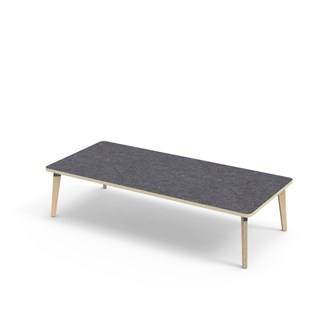 Bord Grow linoleum 180x80 cm svart mansjett